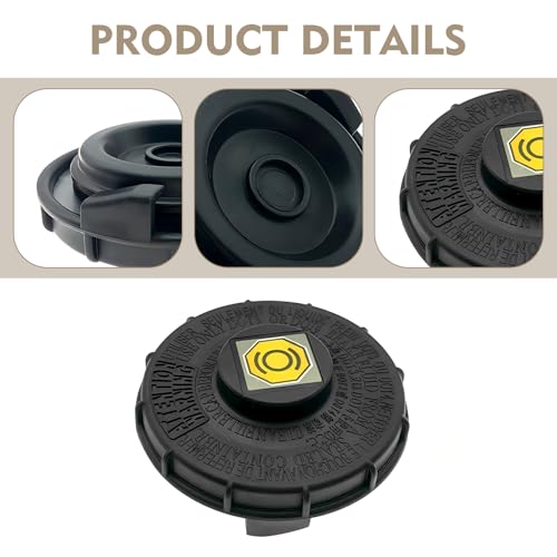 Brake Fluid Cap Replacement for Honda, Brake Master Cylinder Cap, Compatible with Accord Fit EV Hybrid S2000, Brakes Reservoir Caps 46662-SLE-J01, 46662-S8A-003