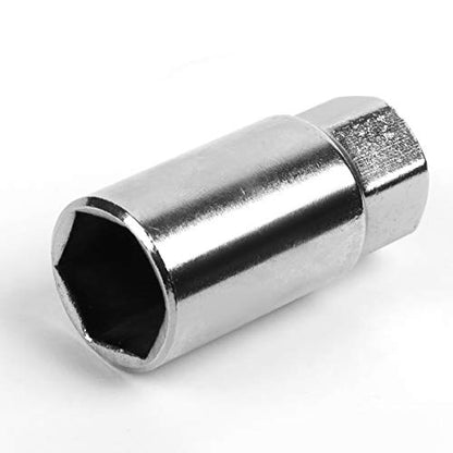 J2 Engineering 20 Pcs 7075 Aluminum Closed End M12 x 1.5 Lug Nuts Set w/Socket Adapter, Black, Fit Conical Seat, LN-T7-005-15-BK