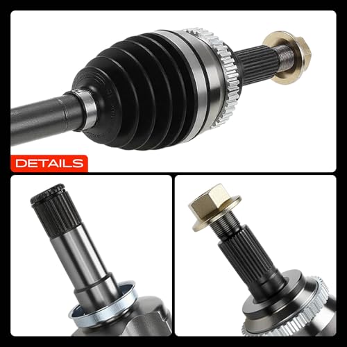 A-Premium Set of 2 Front CV Axle Shaft Assembly - style: Front Driver and Passenger Side