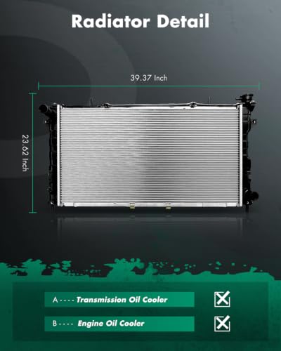SCITOO Radiator compatible with Chrysler Dodge Voyager 2001-2004 - size: 2311