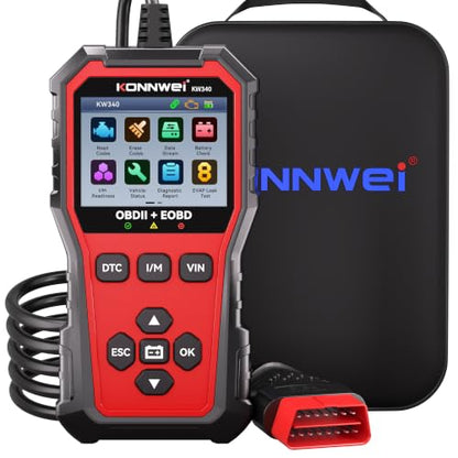 KONNWEI KW340 Automotive Fault Finder Auto Error Detector CAN Scan Tester - size: 8.27*6*2.36 inch