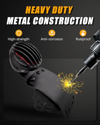 Motorcycle Tail Lights Chopper Side Mount LED Brake License Plate Light Compatible for Harley Bobber Cafe Racer Cruiser Honda Shadow Yamaha Suzuki Kawasaki (1'' Mount Hole) - color: 1'' Mount Hole