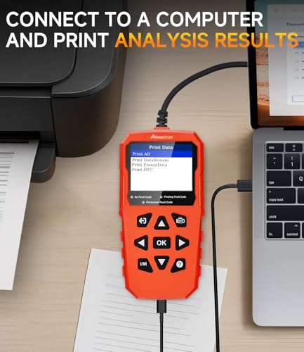 OBD2 Scanner,V880 Car Scanner Diagnostic Tool, Check Engine Code Reader - color: red