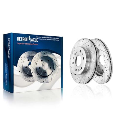 Detroit Axle - 8pc Brake Kit for 2005-2008 Chevy GMC Silverado Sierra 1500 - size: 8PR50748/KIT