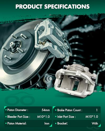 SCITOO Rear Left & Right Disc Brake Calipers With Bracket 18B4627 18B4626 - size: Rear[18B4627 & 18B4626]