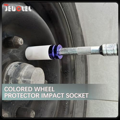 17mm 1/2"Drive Wheel Protector Impact Socket, Lug Nut Impact Socket - size: 17MM