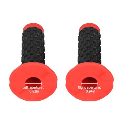Bittwee 2PCS Motorcycle Hand Grip, 7/8'' 22mm 24mm Left Right Rubber Motorbike Pillow Thruster Grips, Anti-Slip Racing Handlebar Grips, Universal for Motocross Scooter Dirt Bike (Pink) - color: Pink