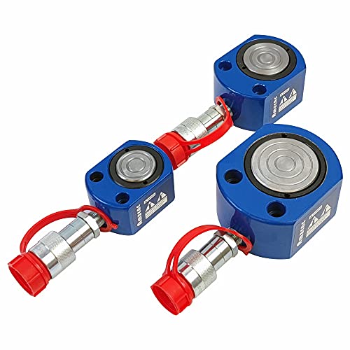 AMZCNC 5 Ton Low Profile Hydraulic Ram Cylinder, 7mm Stroke - size: 5T