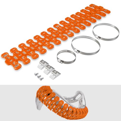 NICECNC Silicone Pipe Heat Guard, Lightweight & Vibration Reducing, Orange - color: Orange