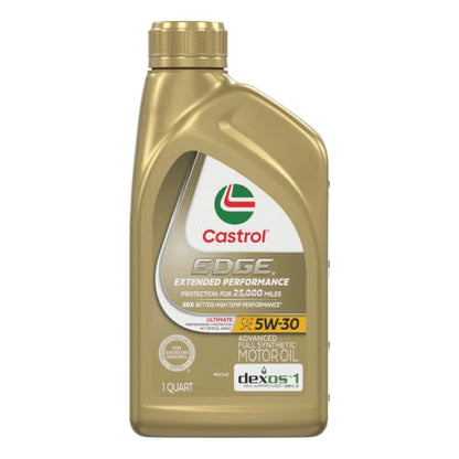 Castrol EDGE Extended Performance 5W-30 Adv Full Syn Motor Oil, 1Qt, 6 Pack - size: 1 quart (Pack of 6)