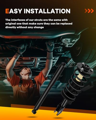 OCPTY Complete Struts Shock Absorbers for Chevrolet for Equinox 2007-2009 - size: 2 Front and 2 Rear Complete Struts