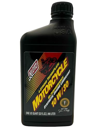 Klotz Motorcycle TechniPlate with Integrated Transmission, Hi-Performance Synthetic Motor Oil Lubricant for 4-Stroke Engines (10W-30) - size: 10W-30