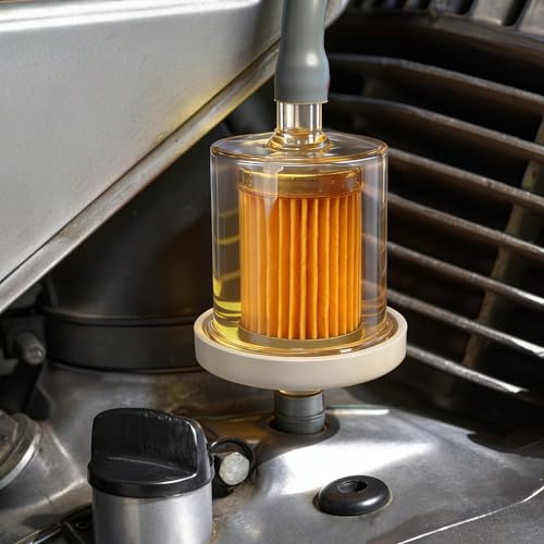 BlingKingdom 2PCS Inline Fuel Filter, Fit for 8 mm Fuel Lines, Lawn Mowers