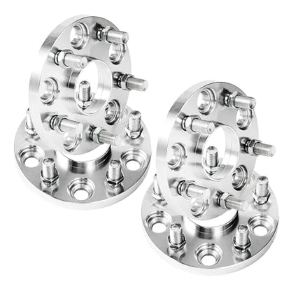 KAX 5x120mm Hub-Centric Wheel Spacers 0.59 inch for Honda Pilot - color: Silver, size: 5x120mm -64.1mm -M14x1.5 -0.59" thick