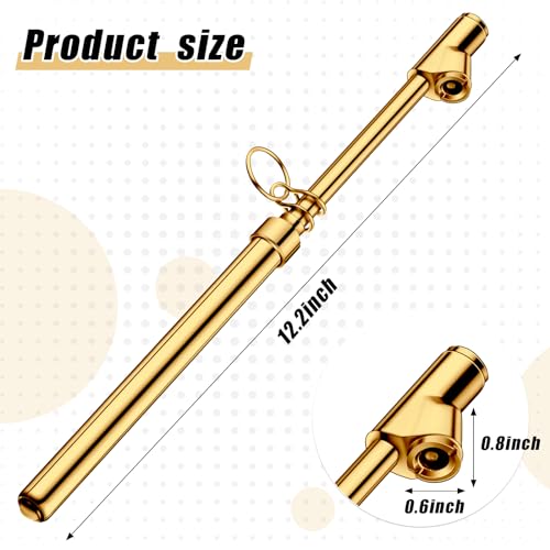 Tallew 20 Pack Dual Head Tire Pressure Gauge Heavy Duty Air Pressure Tire Gauge for Auto Truck Car RV Van Gage Range 10-150PSI, 1-10Bar (Gold) - color: Gold