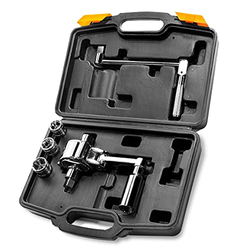 Stark USA Heavy Duty Torque Multiplier Wrench Set Lug Nut Labor Saving Wrench Remover Set (17mm, 19mm, 21mm Sockets) 1/2" Driver With Carrying Case
