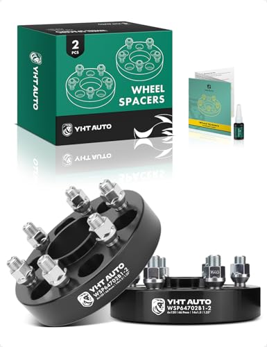 YHTAUTO 6x120 Hub Centric Wheel Spacers 1.25 Inch for Buick, Chevy, GMC - size: 1.25 Inch Thickness, style: 2 PCS