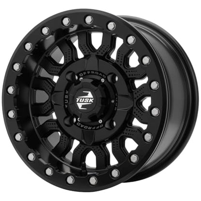 Tusk 4/156 Fremont Beadlock Wheel 15x7 4.0 + 3.0 Matte Black Compatible with POLARIS RZR Trail/XP/ProXP/General/Ranger KAWASAKI KRX/Ridge/Mule Pro YAMAHA RMAX/YXZ - color: Matte Black, size: Offset 4.0 + 3.0