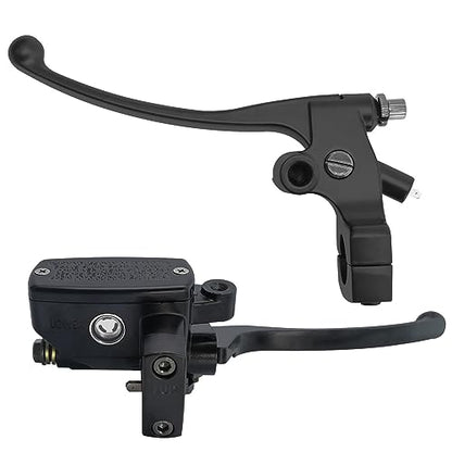 MDEOOSKY Motorcycle Brake Master Cylinder Clutch Lever 1" (25mm) Left & Right Brake Clutch Master Cylinder Replacement for Honda Kawasaki Suzuki Yamaha (Black)