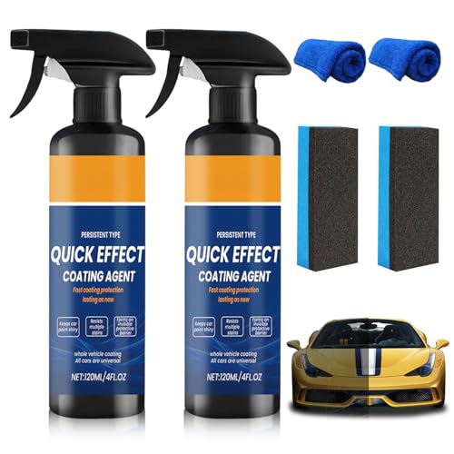 2Pcs Advanced Quick Effect Coating Agent,Advanced Car Quick-Acting Coating Agent Spray,Car Coating Spray, 2025 New Quicks Effective Coatings Sprays