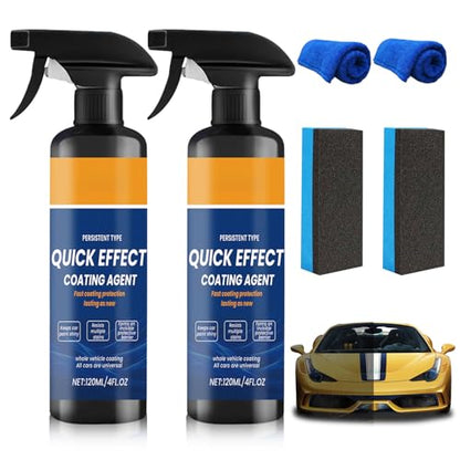 2Pcs Advanced Quick Effect Coating Agent,Advanced Car Quick-Acting Coating Agent Spray,Car Coating Spray, 2025 New Quicks Effective Coatings Sprays