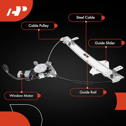 A-Premium Front Passenger Side Power Window Regulator with Motor (6-Pin) - style: Front Passenger Side (RH)
