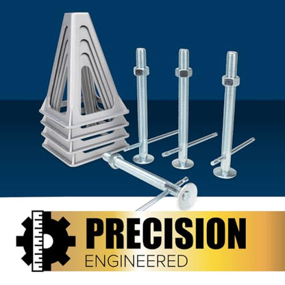 Camco Aluminum Stack Jacks — Stabilize & Position Your RV, Trailer Or Camper —Supports Up to 6,000 lb — Extends 11" - 17" — Pack of 4 (44560) - style: Pack of 4