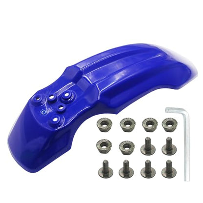Plastic Front Wheel Mud Guard Fender Fairing for XR50 CRF50 XR CRF 50 SDG SSR 107cc 125cc Pit PRO Trail Dirt Bike (Blue) - color: Blue