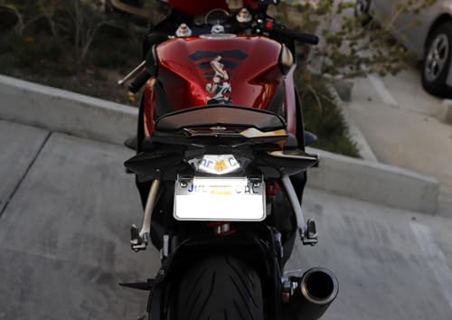 iJDMTOY Universal Frame Mount LED License Plate Light For Motorcycle Bike - style: White