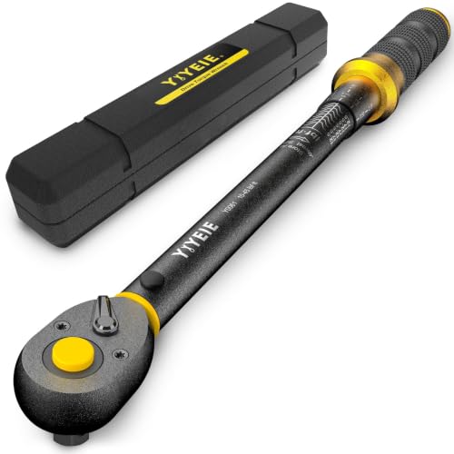YIYEIE Upgrade 3/8" Drive Torque Wrench, 10-45 Ft-Lb (13.6-61 Nm) - size: 3/8″ 1 PC