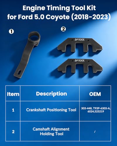 DPTOOL Engine Timing Tool Kit for Ford 5.0 Coyote V8 Engine 2018-2023 - color: 2018-2023, size: 3PC