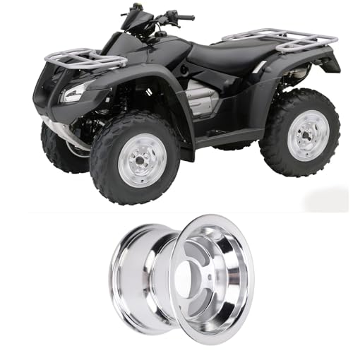 6 Inch ATV Wheel Rim Rustproof Aluminum Alloy Wheel Replacement for Go Karts Cart Racing Off Road Vehicles