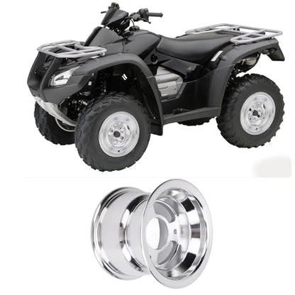 6 Inch ATV Wheel Rim Rustproof Aluminum Alloy Wheel Replacement for Go Karts Cart Racing Off Road Vehicles