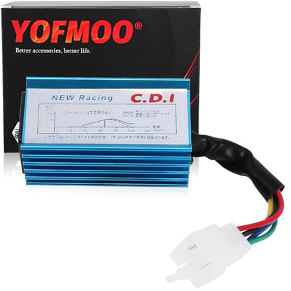 Racing 5 Pins AC CDI Box for GY6 50cc - 70cc 90cc 110cc 125cc 150cc Scooter 4-Stroke Engine ATV Go Kart Moped Quad Pit Dirt Mini Pocket Bike Chopper XR50 CRF50 139QMB 152QMI 157QMJ - size: 5 pin