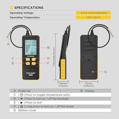 AS507 Optical Power Steering Fluid Tester with Temperature Display