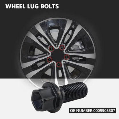 5PCS 0009908307 Wheel Bolts Compatible with Mercedes-Benz - color: 5 PCS Black