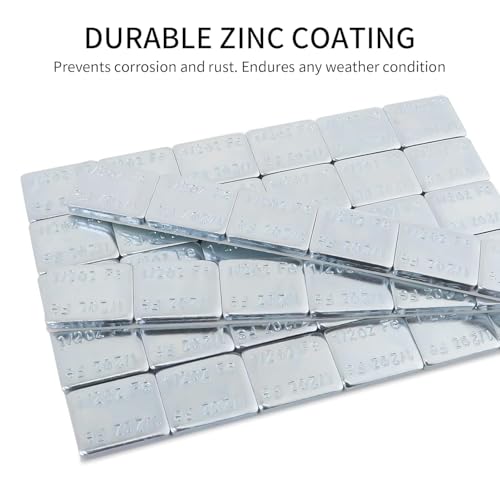 Eisen Stick on Adhesive Wheel Weights, 1/2oz, 144pcs, Grey, Zinc