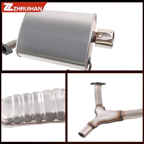 Exhaust Resonator Muffler Pipe System Replacement kit Compatible with - size: 2009-2013 Forester 2.5L H4