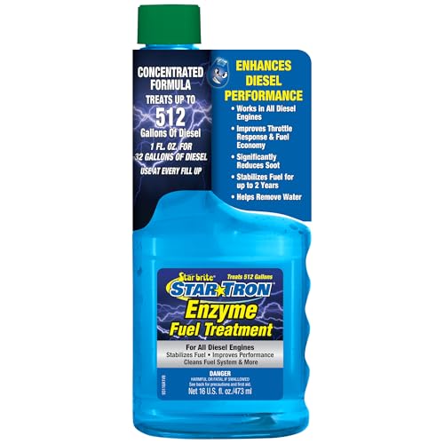 STAR TRON Enzyme Fuel Treatment - Diesel - style: 16 Oz Treats 512 Gallons