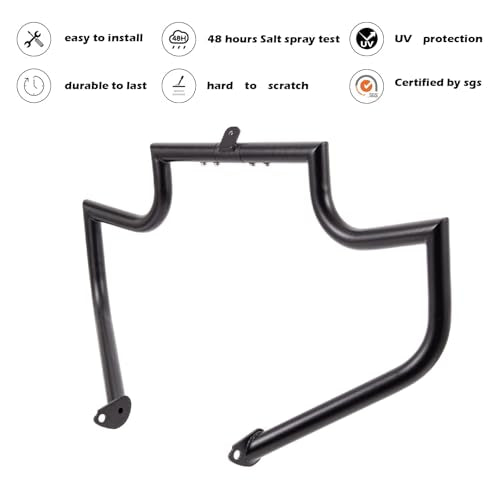 Kinglemc Crash Bar Engine Guard for Harley Davidson Touring(Black-B) - color: Black-B