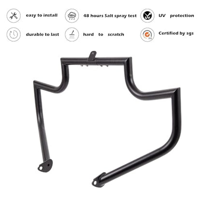 Kinglemc Crash Bar Engine Guard for Harley Davidson Touring(Black-B) - color: Black-B