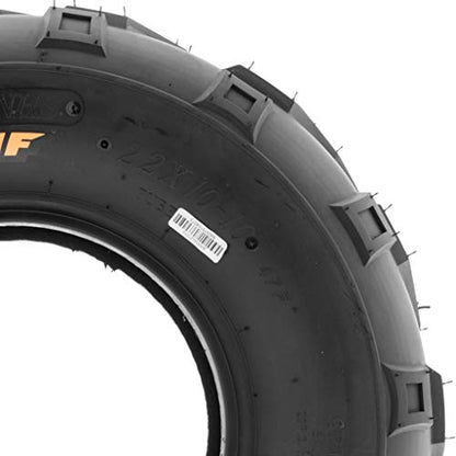 Pair of 2 SunF A004 ATV UTV 20x10-10 AT off-road Tires, Trail & Track, 6 PR, Tubeless - size: 20x10-10