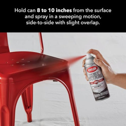 Krylon K09230007 'Rust Tough' Cherry Red Rust Preventive Enamel - 12 oz. Aerosol - color: Cherry Red, style: Gloss