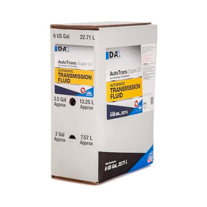 D-A LUBRICANT COMPANY 54585, Autotrans Super LV Full Synthetic Automatic Transmission Fluid (ATF), 6 Gallon