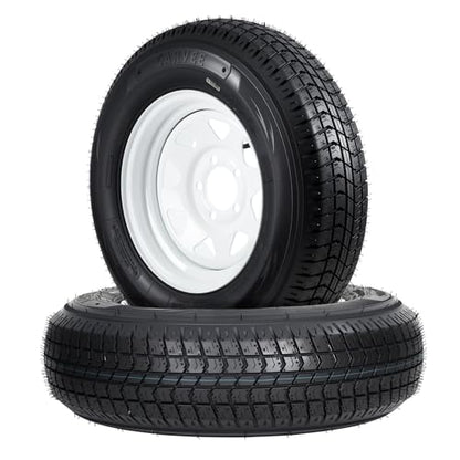 GarveeTech ST205/75D14 Trailer Tire and Wheel Assembly, 5 Lug, Set of 2 - size: ST205/75D14, style: 5 Lug