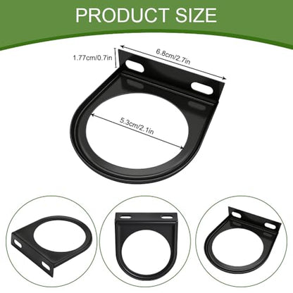 3PCS Single Gauge Mounting Panel, Gauge Pod Mount, 2.1 Inch Gauge Mounting Panel Bracket Pod with Single Hole, Vehicle Dashboard Gauge Pillar Mount Pod Holder for Auto Truck Boat (3PCS) - color: 3PCS