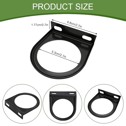 3PCS Single Gauge Mounting Panel, Gauge Pod Mount, 2.1 Inch Gauge Mounting Panel Bracket Pod with Single Hole, Vehicle Dashboard Gauge Pillar Mount Pod Holder for Auto Truck Boat (3PCS) - color: 3PCS