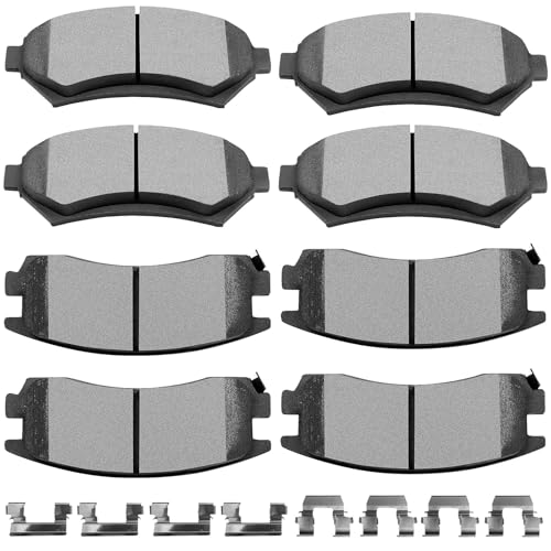 Ceramic Pads Kits, SCITOO Brakes Pads Set Fit For Chevy Impala,Monte Carlo - size: Front D699 & Rear D714 [8PCS]