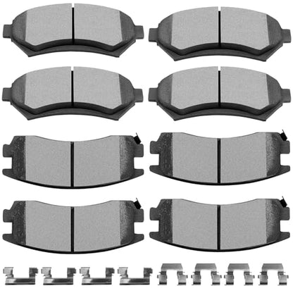 Ceramic Pads Kits, SCITOO Brakes Pads Set Fit For Chevy Impala,Monte Carlo - size: Front D699 & Rear D714 [8PCS]