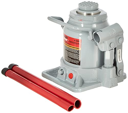 Pro-Lift B-S20D Grey Hydraulic Bottle Jack - 20 Ton Capacity - size: 20 Ton Capacity